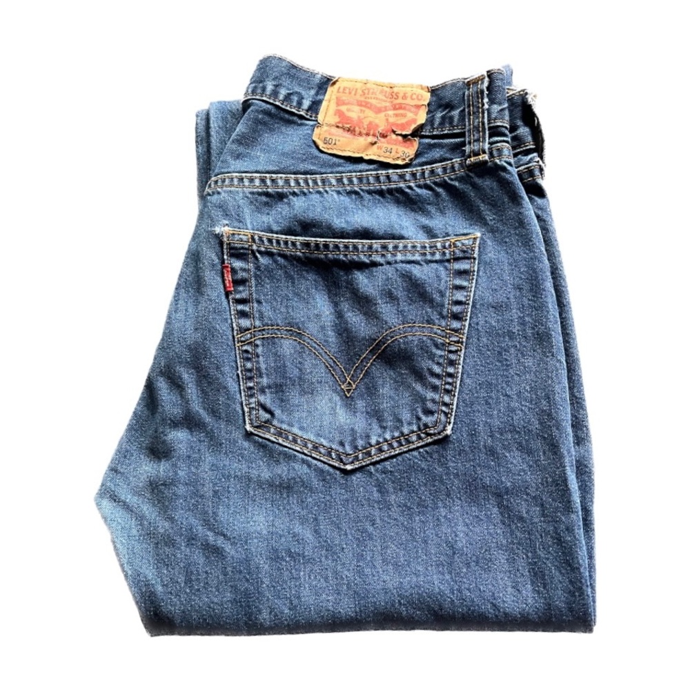 Levi’s 501® ORIGINAL FIT Button Fly Regular Straight JEANS size W34 L30
